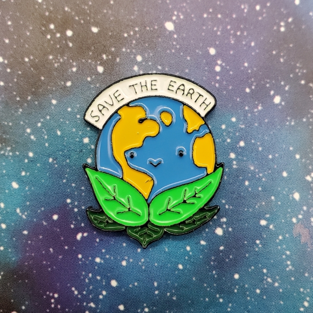 Save The Earth Enamel Pin